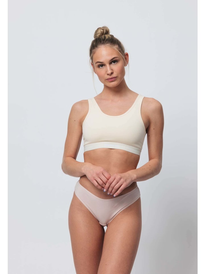 SNOCKS Brazilian Slips aus Bio-Baumwolle 3 Stück in Mix (Hellbeige/Rose/Schwarz) günstig kaufen