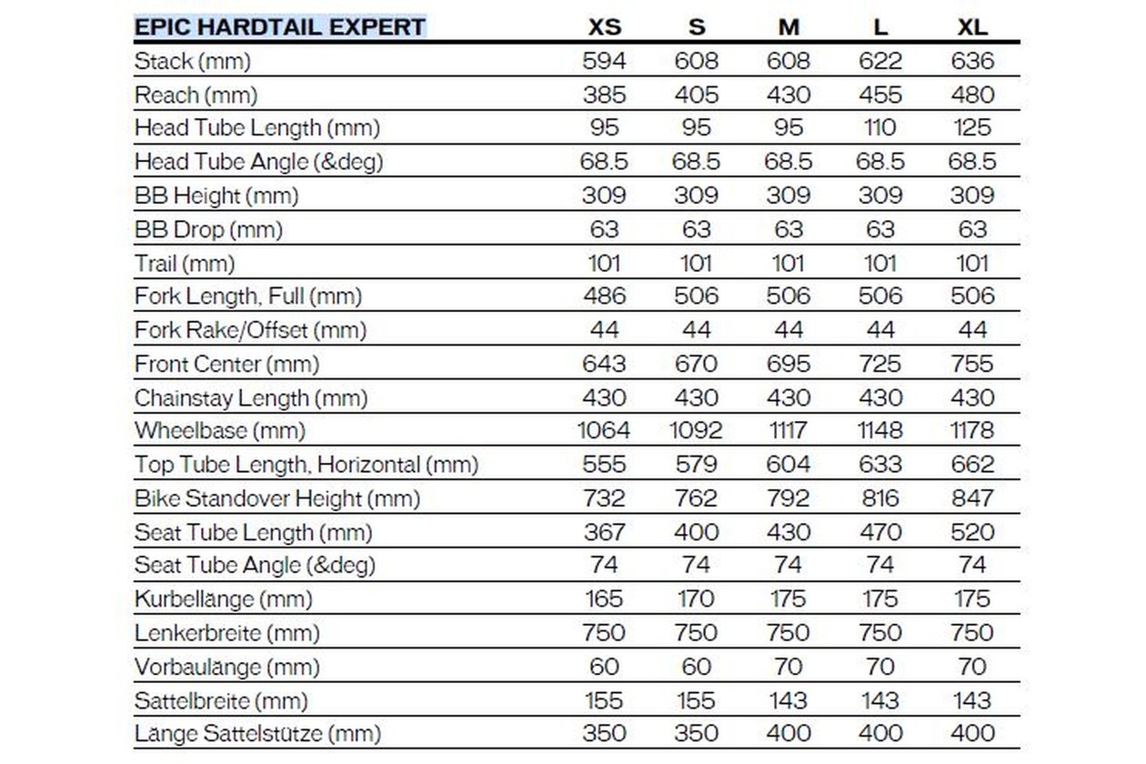 Specialized Epic Hardtail Expert - 2022 - 29 Zoll - Diamant
