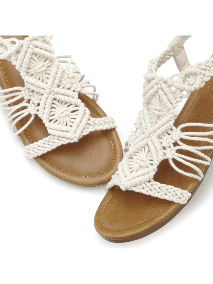 LASCANA Sandale in beige günstig kaufen