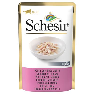 20 + 4 gratis! 24 x 85 g Schesir Jelly Pouch