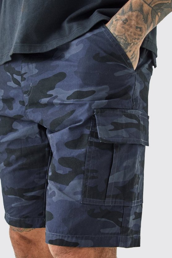 Tall Camouflage Twill Cargo-Shorts