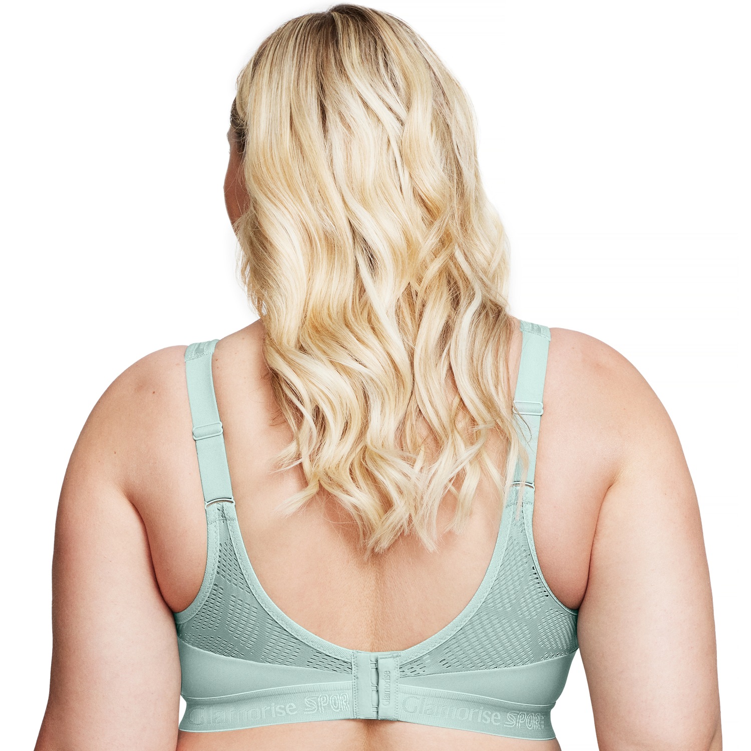 Atmungsaktiver Mesh-Sport-BH - Jade