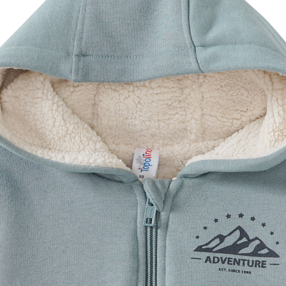 Kinder Sweatjacke mit Teddyplüsch