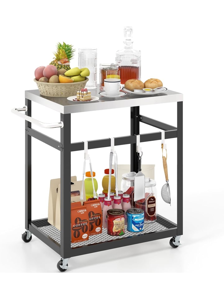 COSTWAY Grillwagen Outdoor in Schwarz günstig kaufen onesize