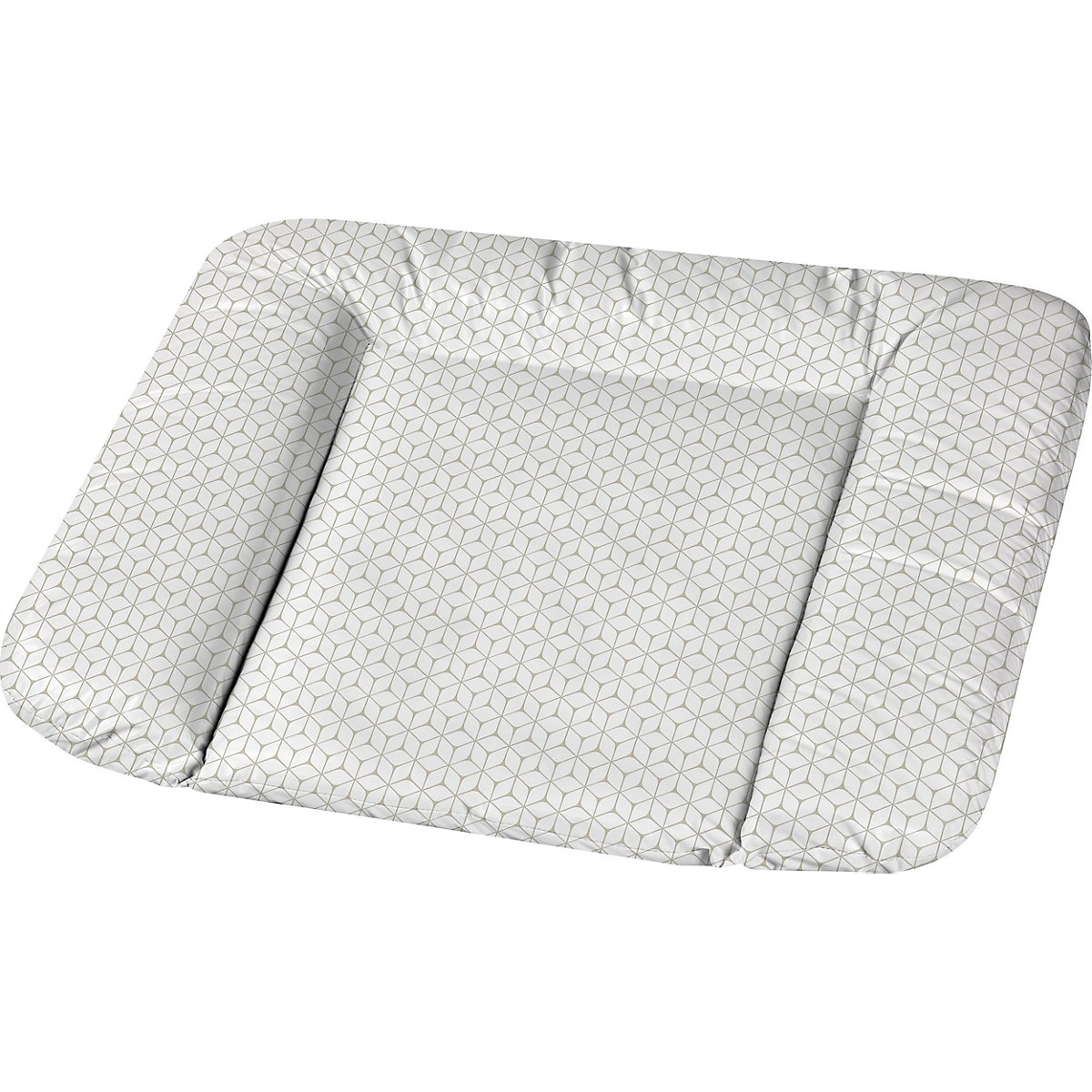 Wickelauflage Kuschel, Raute taupe, 69 x 69 cm