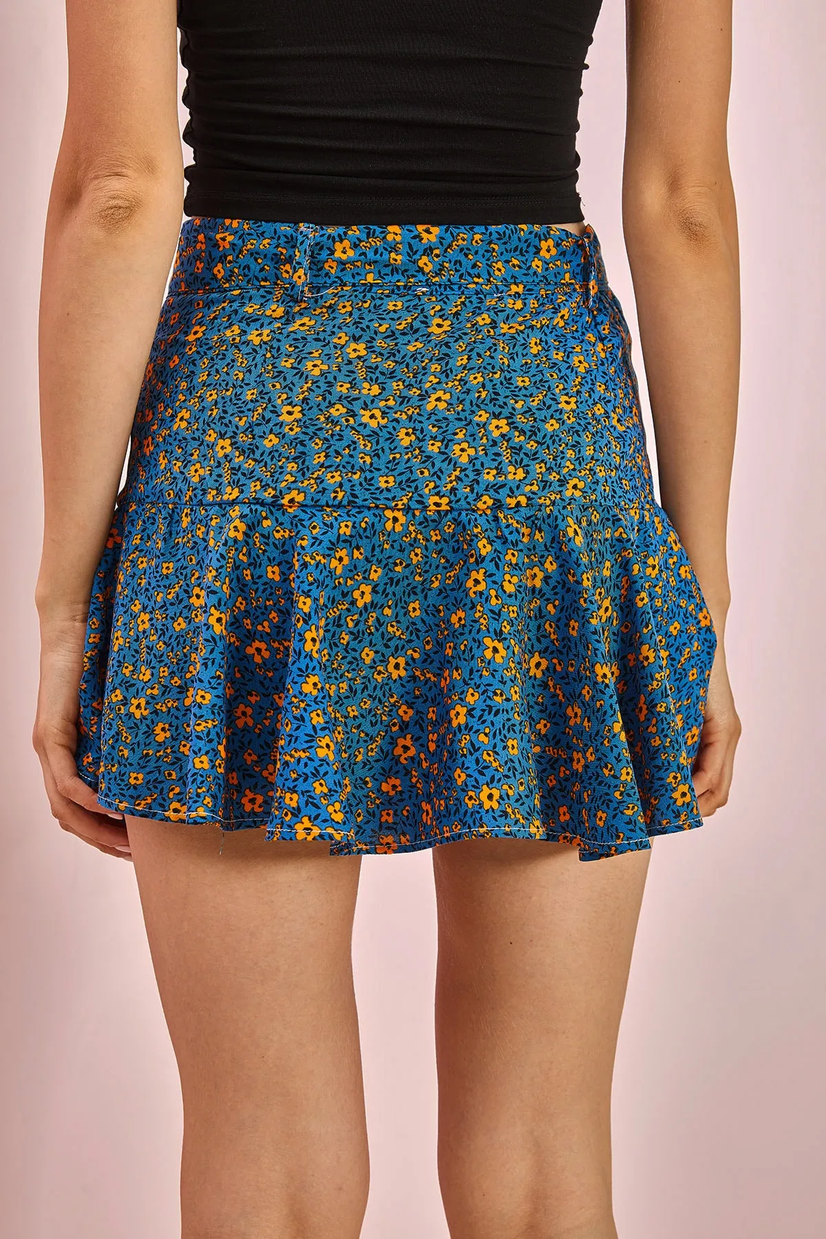 Bianco Lucci  Gürtelrock für Damen mit Shorts 7060