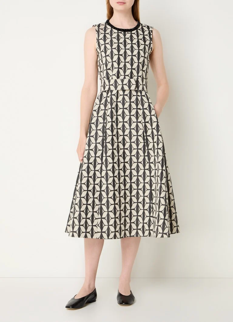 Vestido midi estampado gráfico Moscova de MaxMara