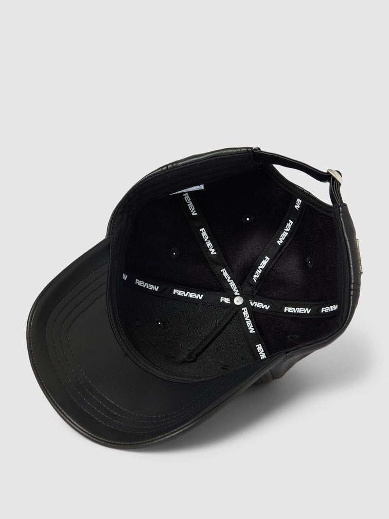 Basecap mit Label-Detail in schwarz
