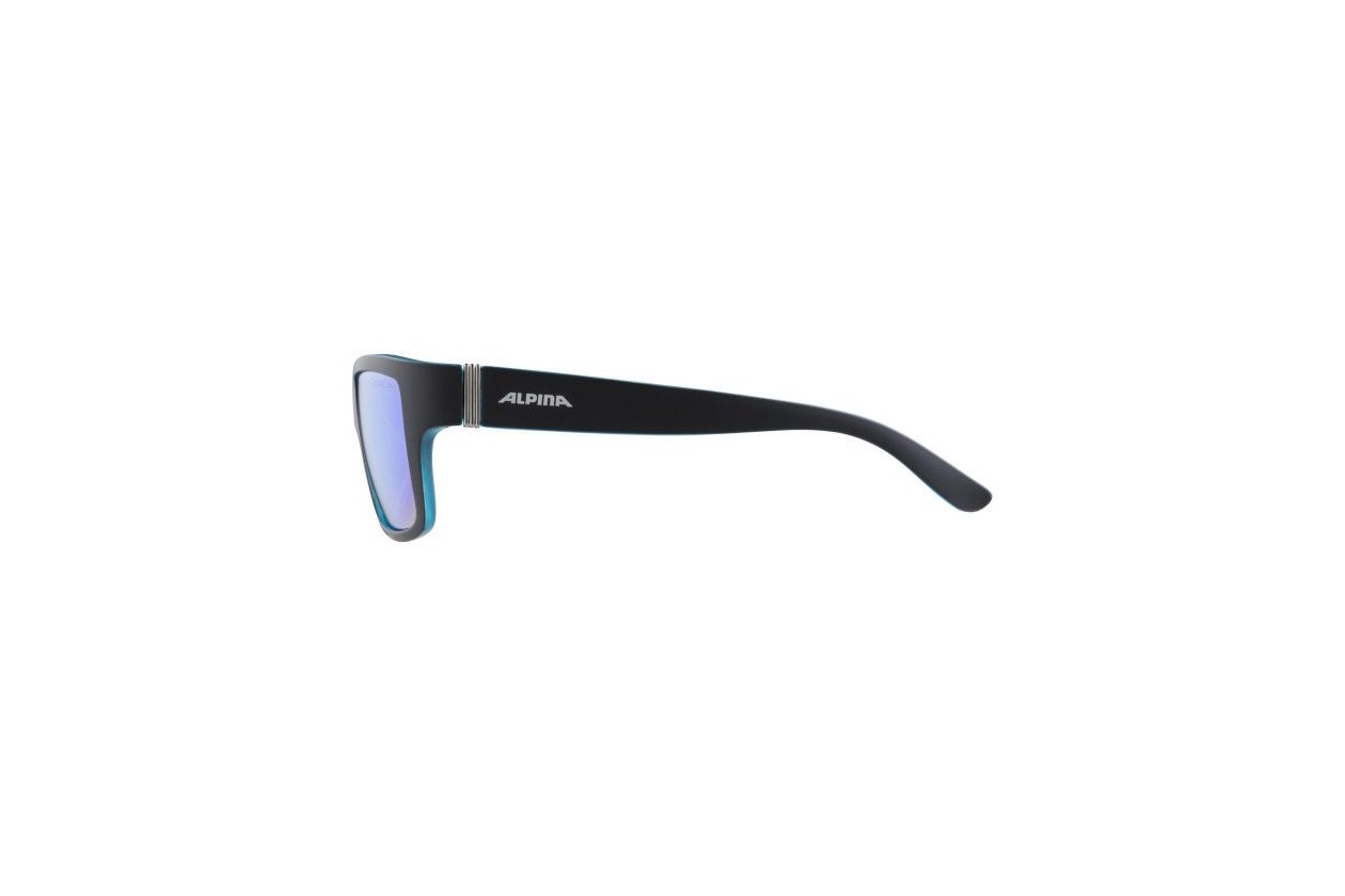 Alpina Kacey black-blue matt / blue mirror lens