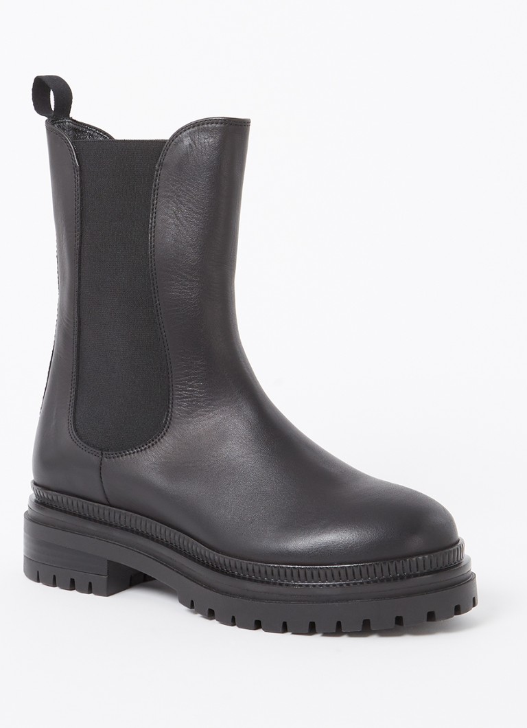 MaxMara  Livrea chelsea boot van leer