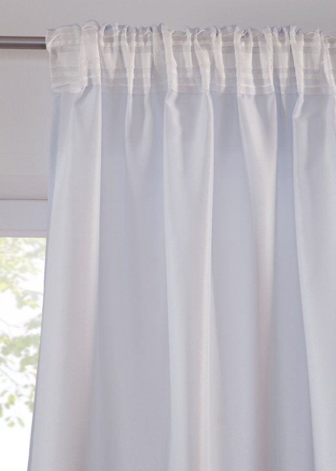 Vorhang mit recycelter Polyester mit winterlichem Druck (1er Pack)