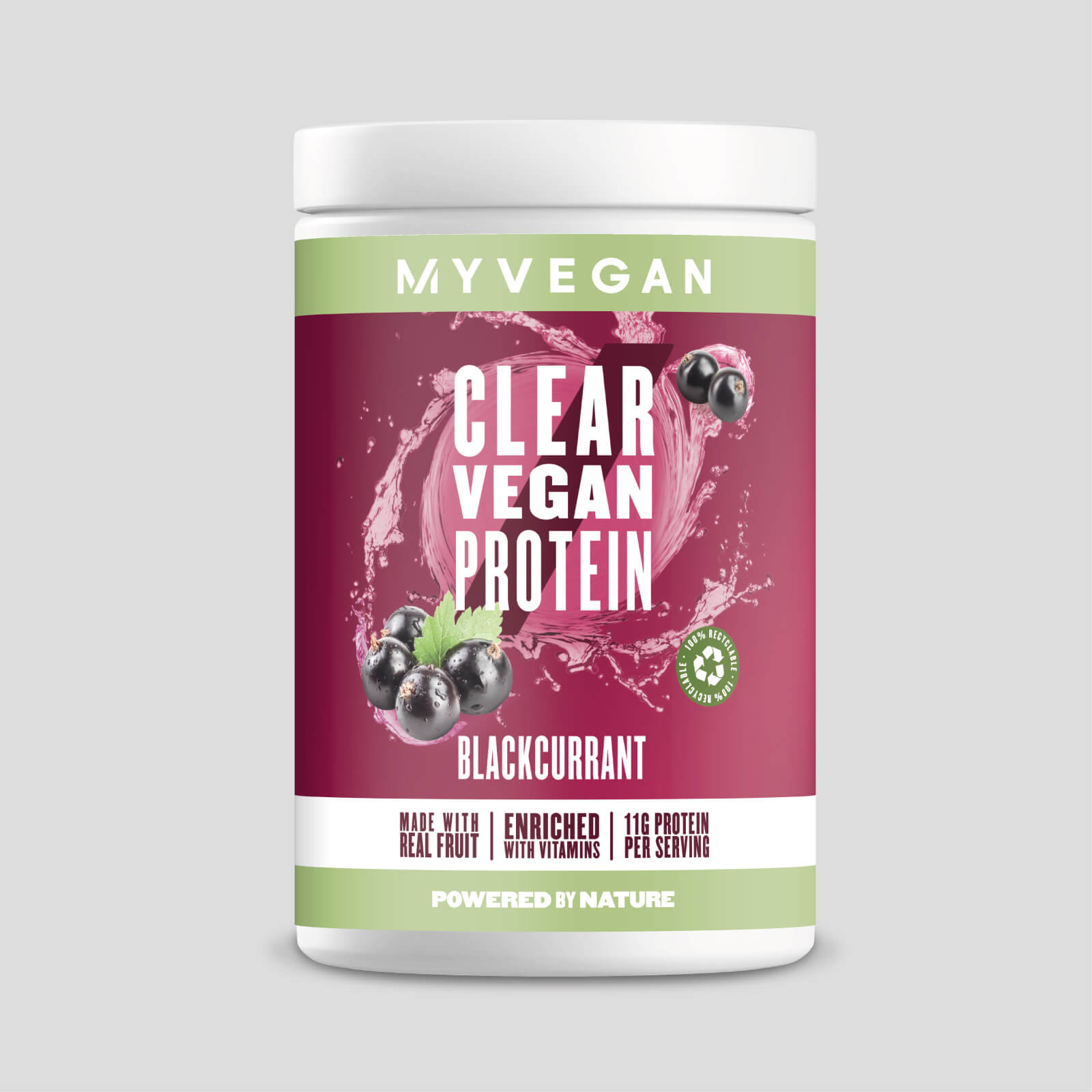 Myvegan Clear Vegan Protein, Blackcurrant, 320g