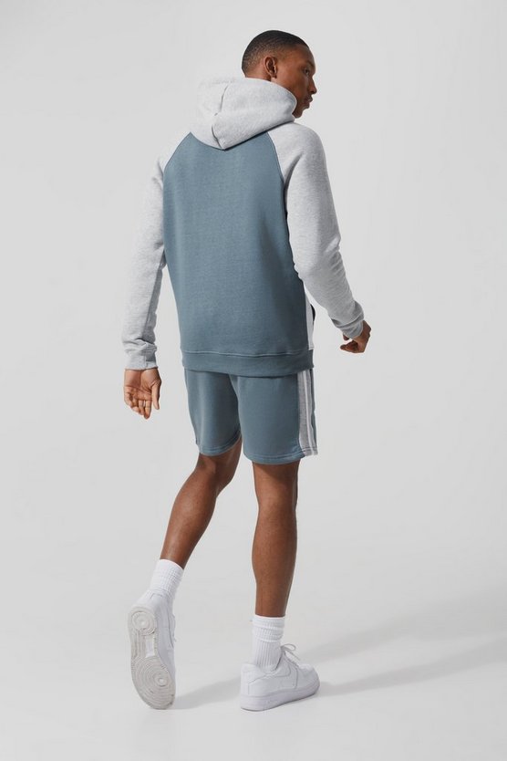 Kurzer Man Active Colorblock Trainingsanzug
