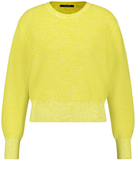 Pullover aus Baumwoll-Rippstrick