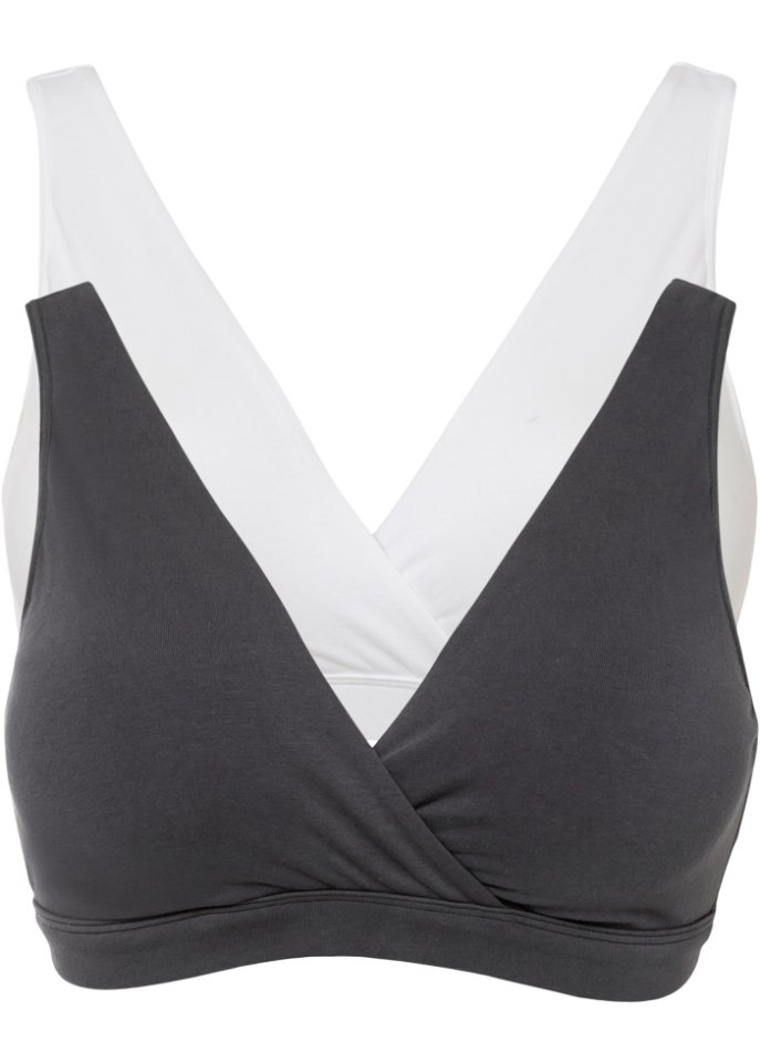 Still-Bralette ohne Bügel mit Bio-Baumwolle (2er Pack)