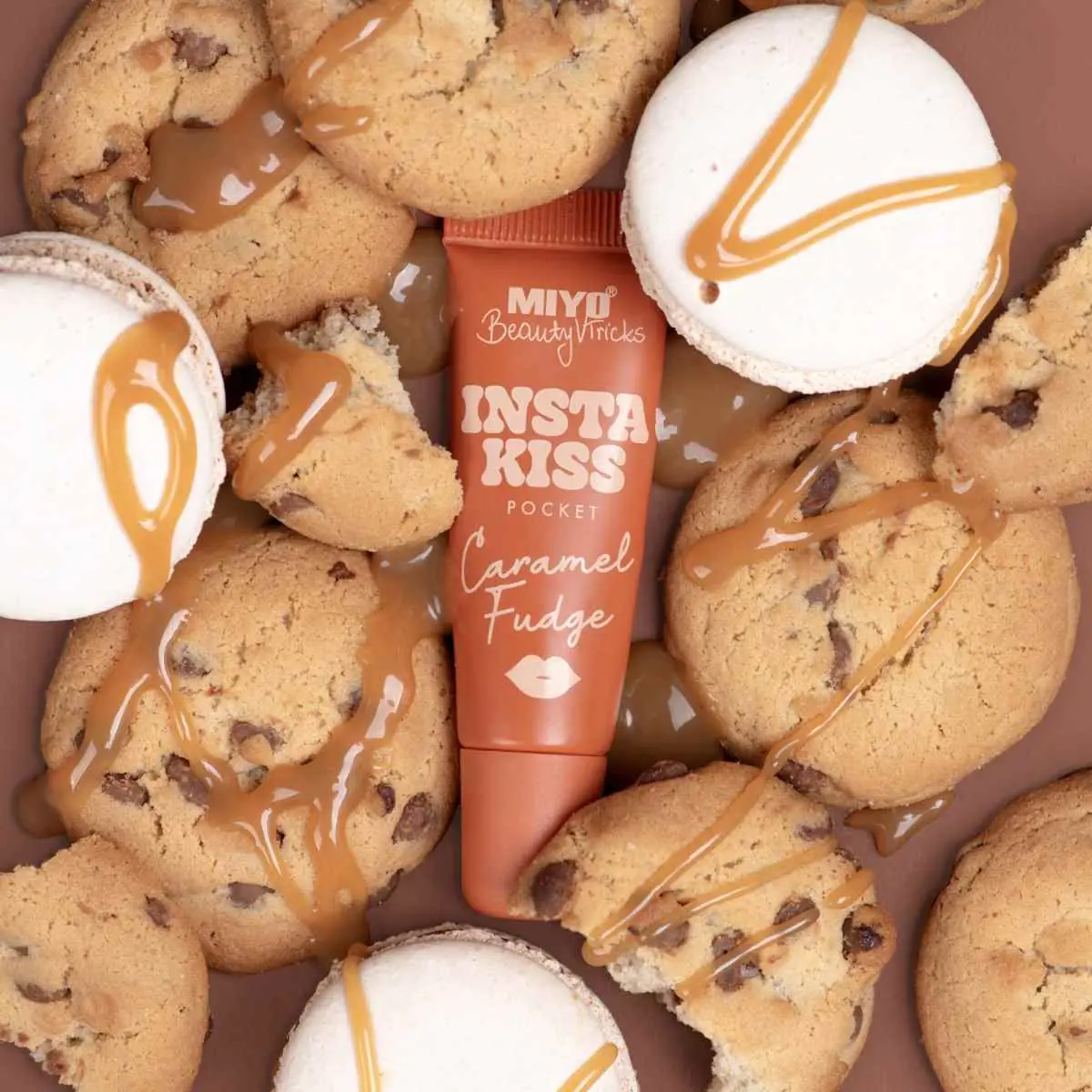 Miyo Insta Kiss Pocket Caramel Fudge Lip Balm