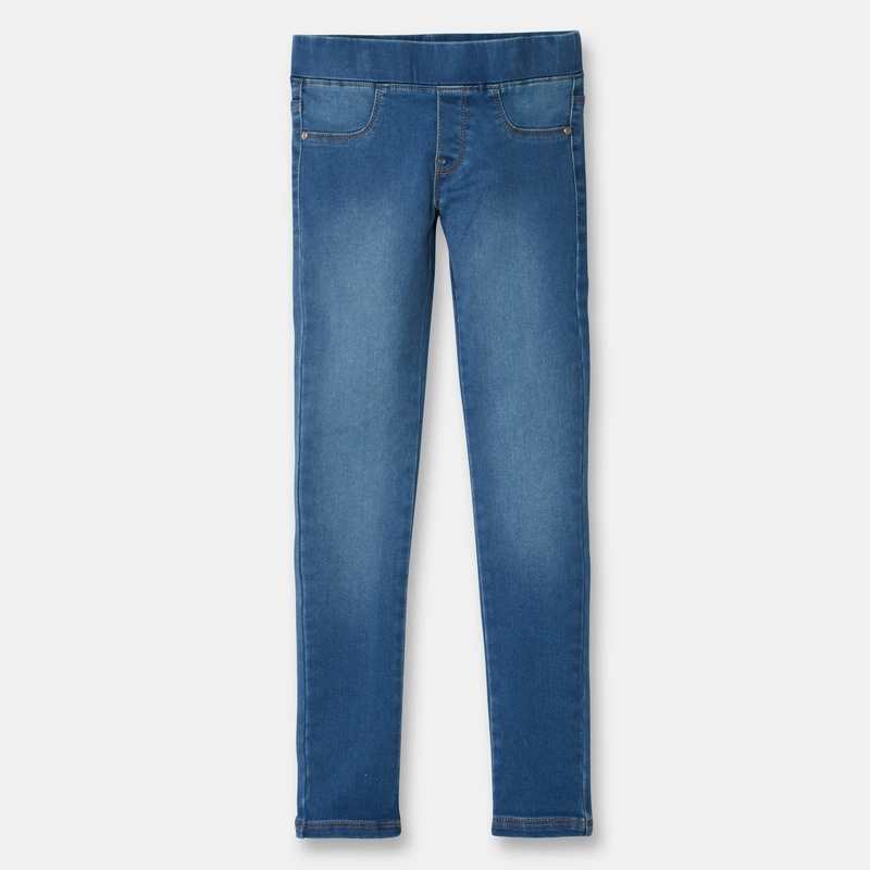 Tregging en jean hyper stretch bleu fille