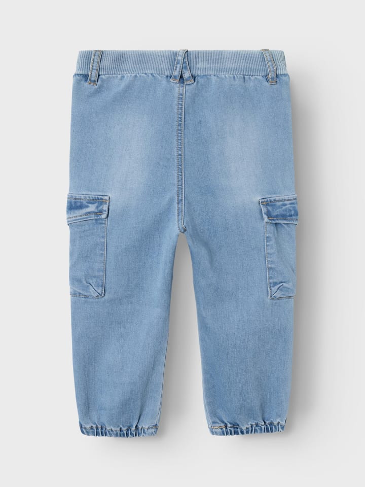 name it Baggy Cargo Jeans Hose Stretch Denim Jogger Pants NMMBEN in Blau günstig kaufen 80