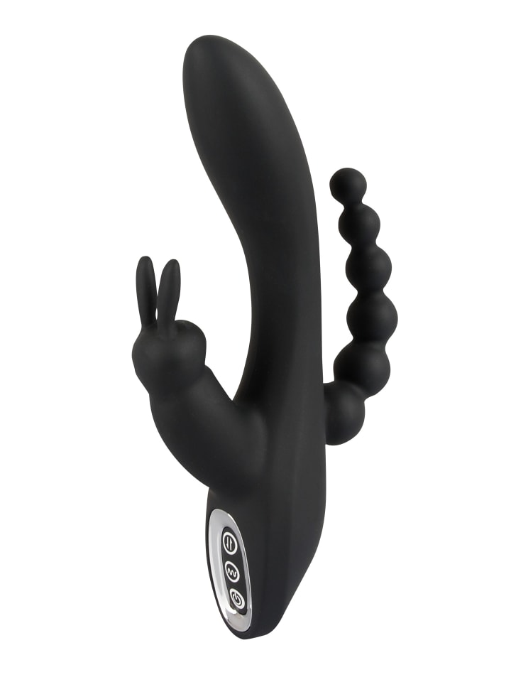 Sweet Smile Vibrator Triple G-Spot Vibrator in schwarz günstig kaufen 20,7 cm