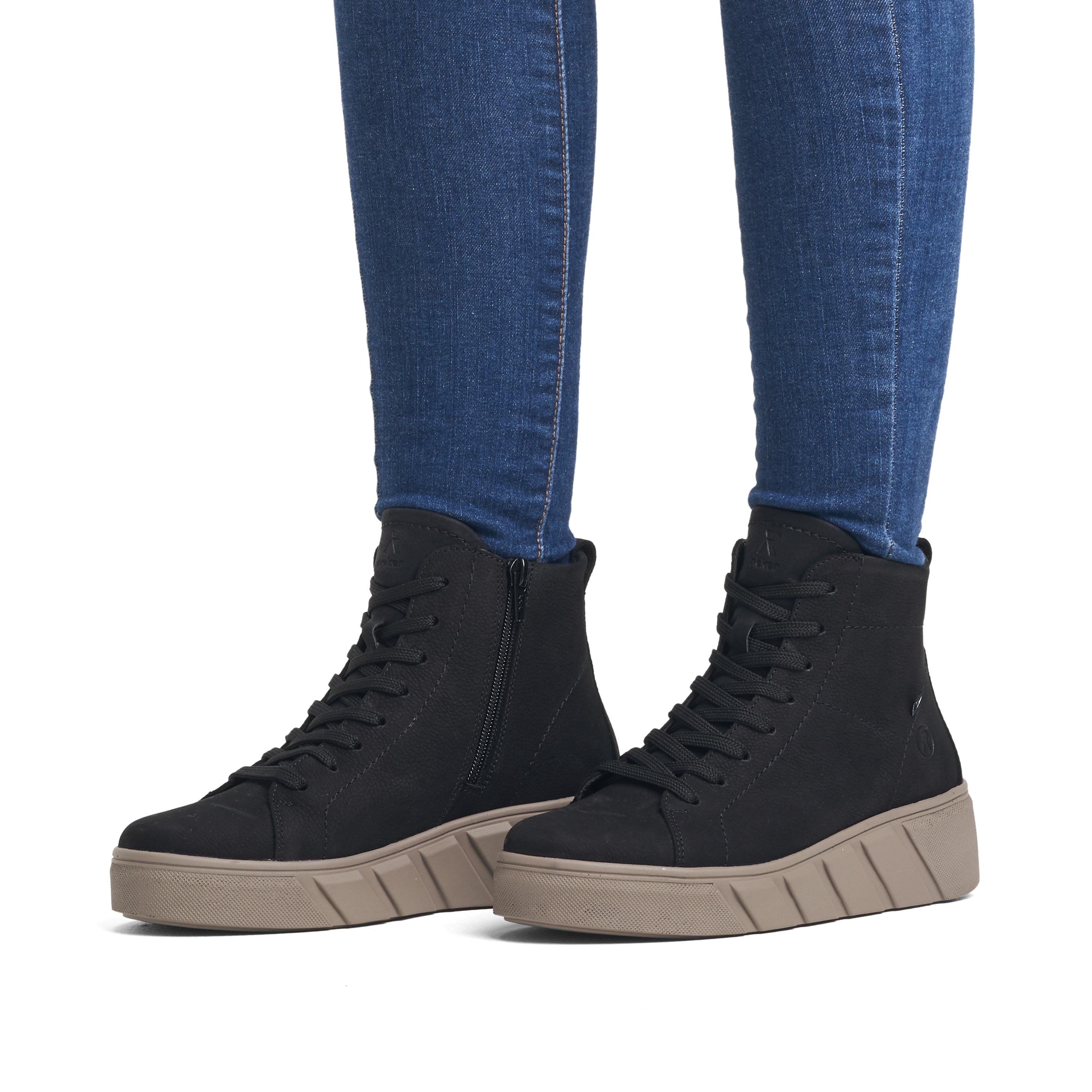 Rieker Damen Sneaker High urban black