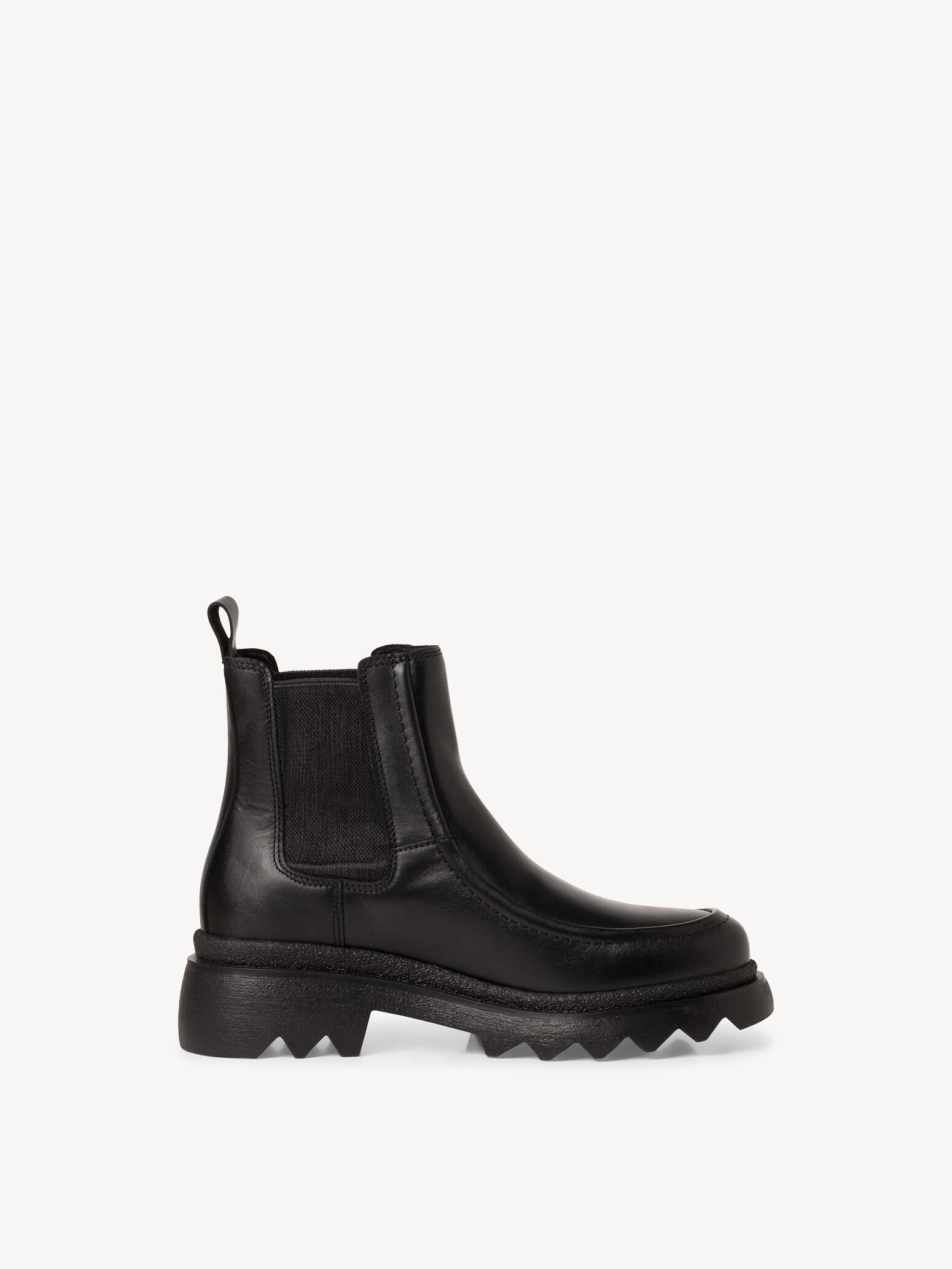 Bottine Chelsea en cuir - noir