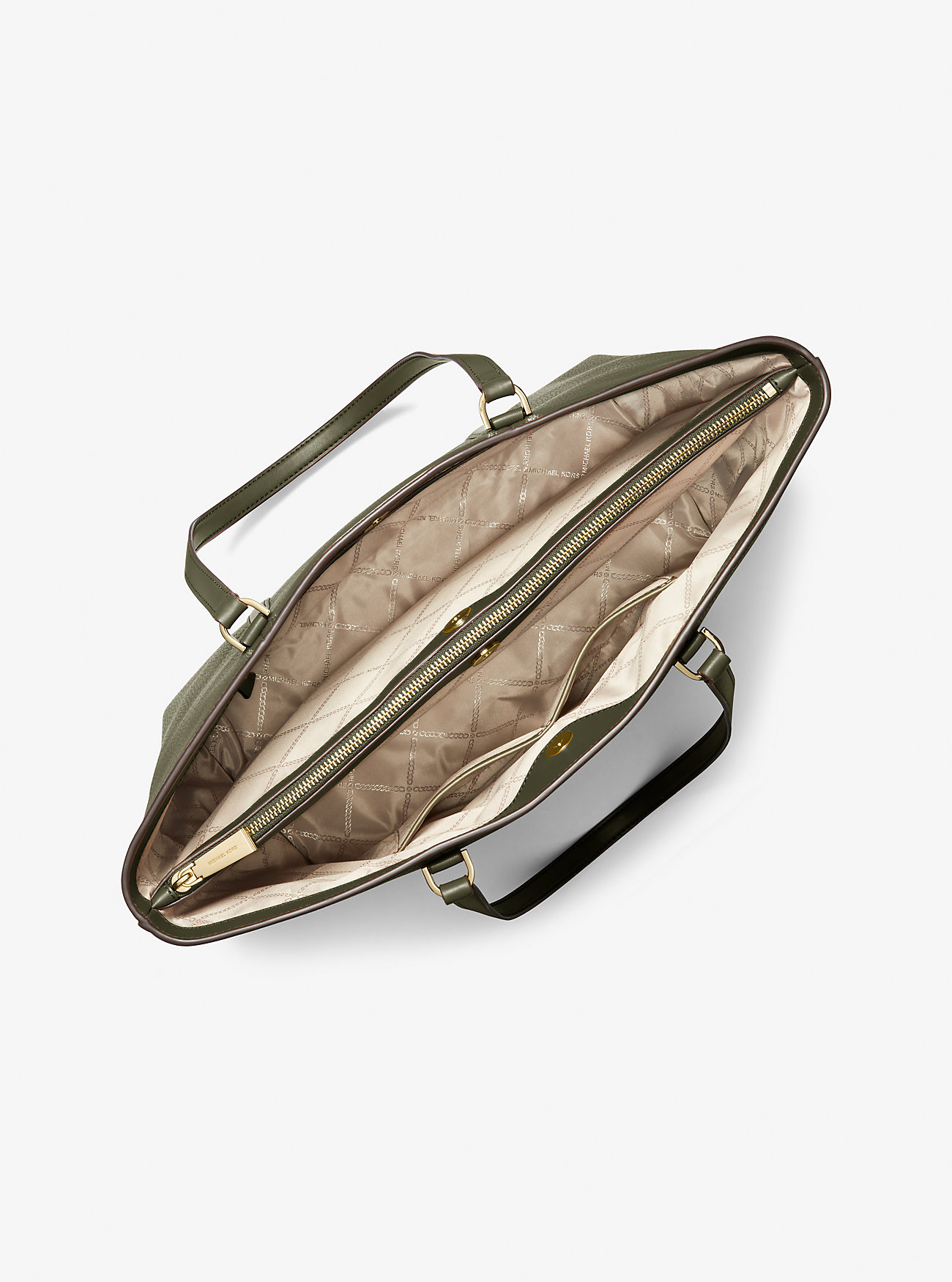 Temple Stor Skinnveske i Pebbled Leather – IVY