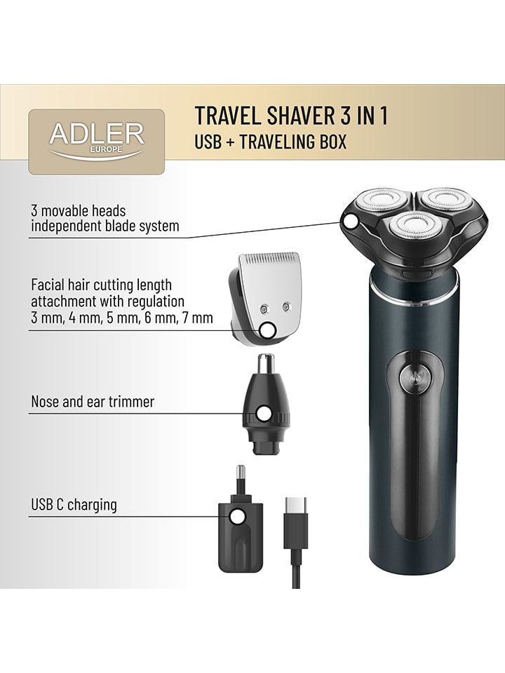 Adler Europe Reiserasierer 