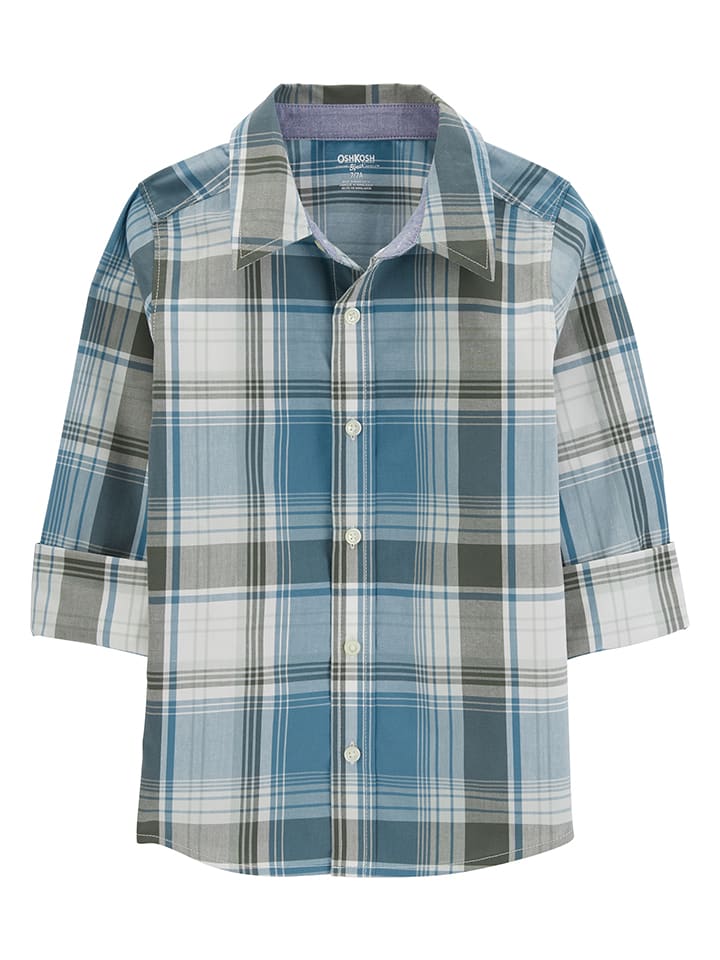 OshKosh Hemd in Blau/ Grün günstig kaufen