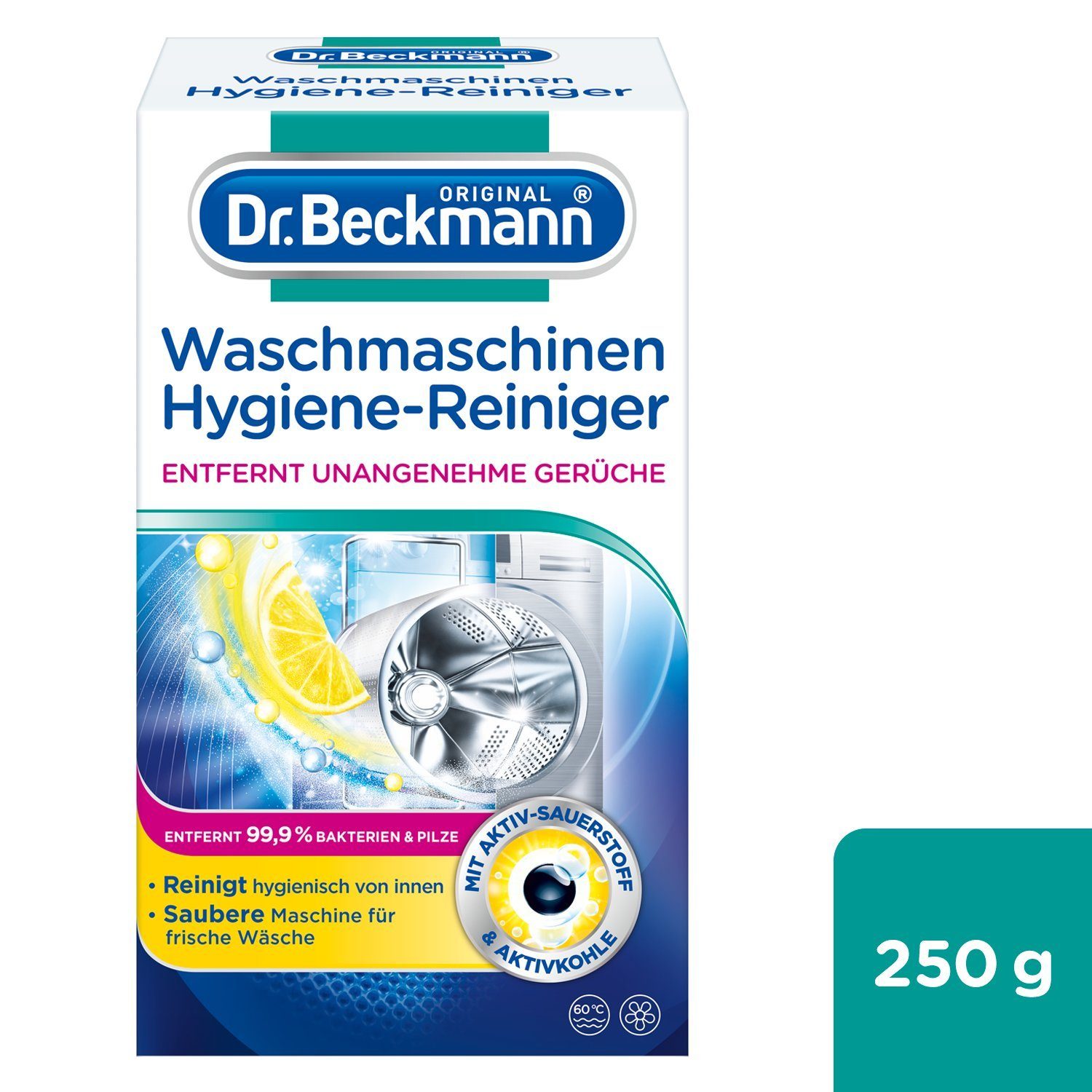 Dr. Beckmann Waschmaschinen Hygiene-Reiniger, Maschinenreiniger, 1x 250 g Waschmaschinenpflege (1-St)