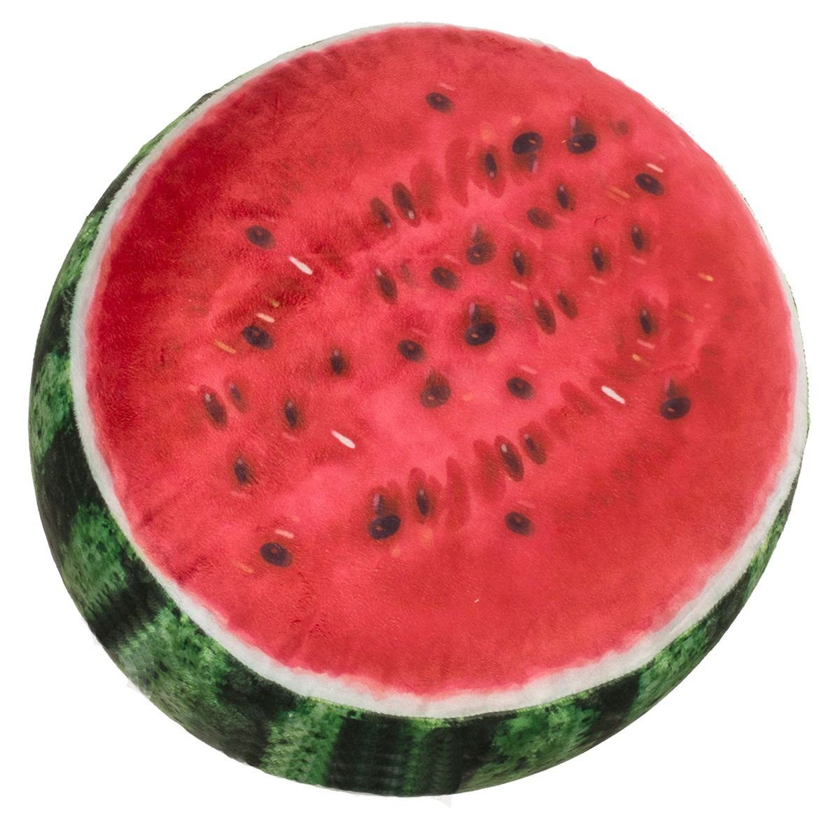 Out of the Blue Bodenkissen Wassermelone aufblasbares Sitzkissen 45x20cm Polyester max. 80 kg, Bezug abnehmbar