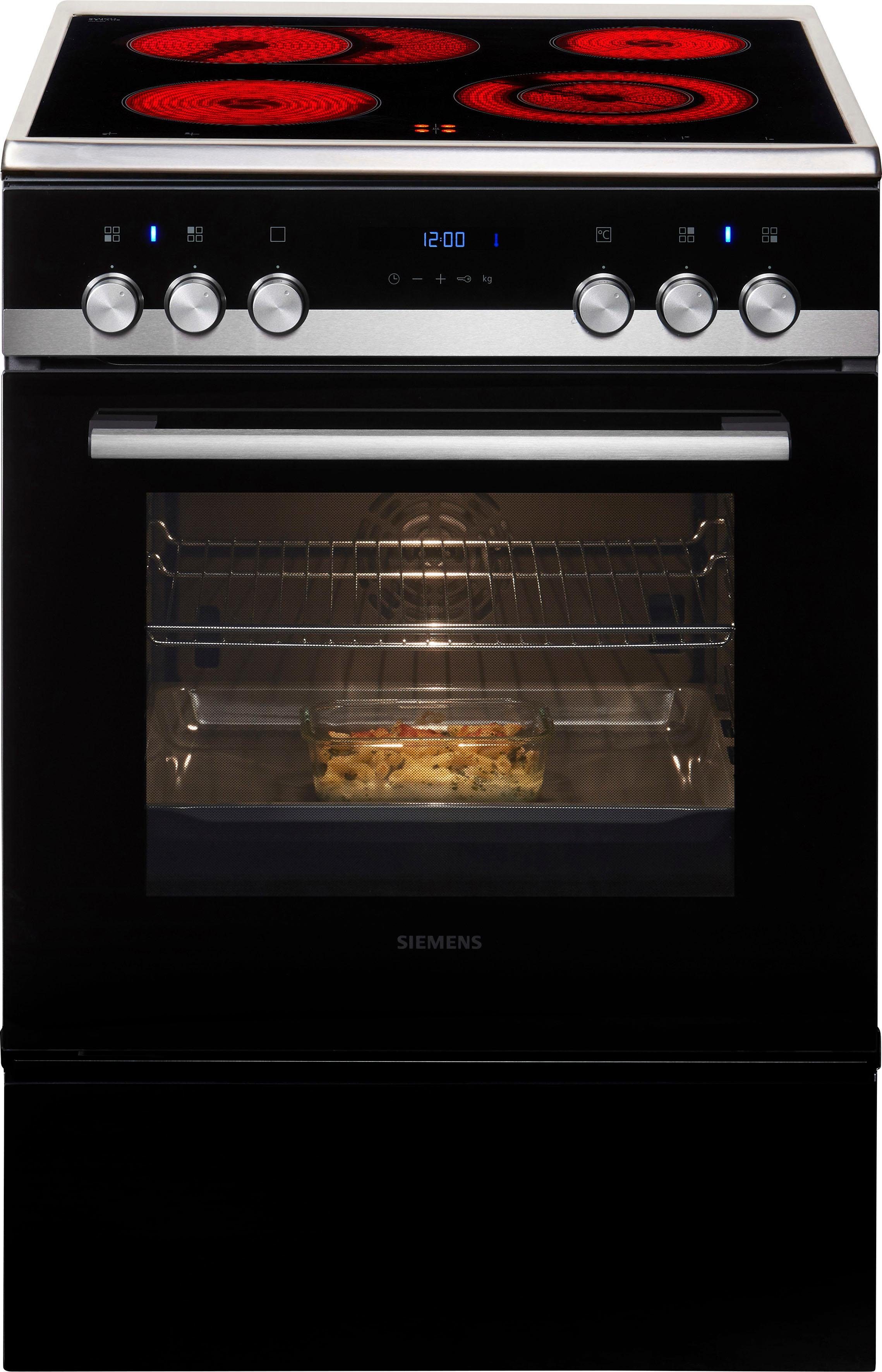 SIEMENS Elektro-Standherd iQ500 HK9S5A240, mit Teleskopauszug nachrüstbar, ecoClean