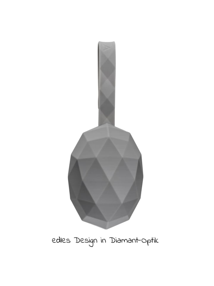 MiaMia Silikon-Schnullerbox / Schnullerhalter - Diamant - in grau günstig kaufen onesize