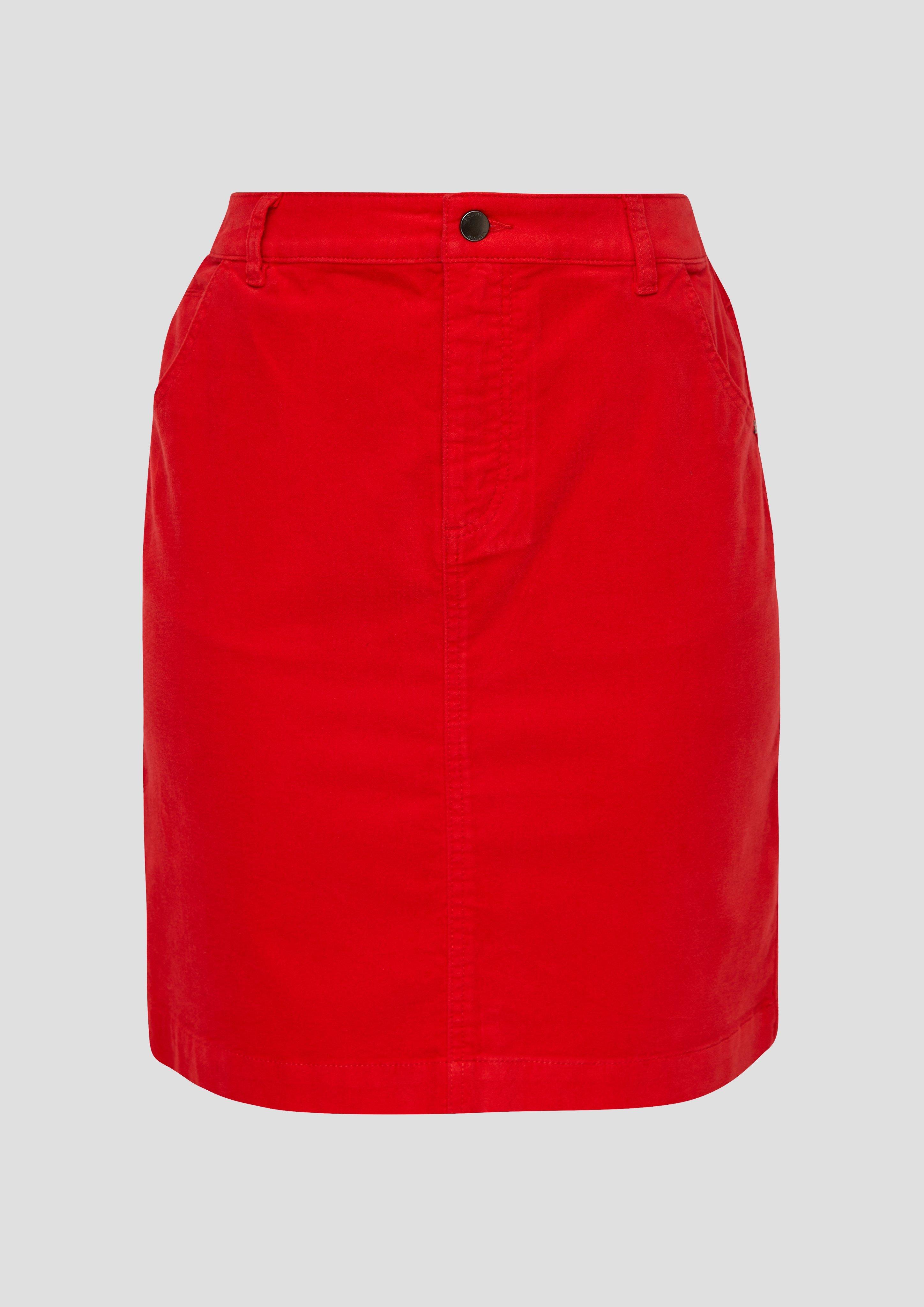 Kurzer Rock aus Samt  2138784-3074