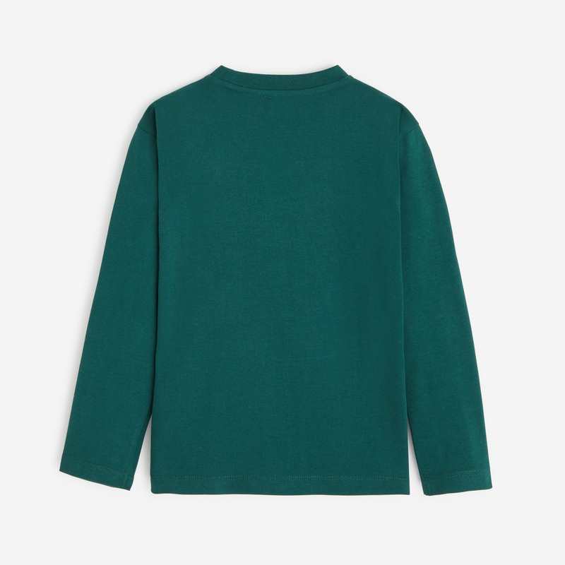 T-shirt vert garçon en coton Catimini