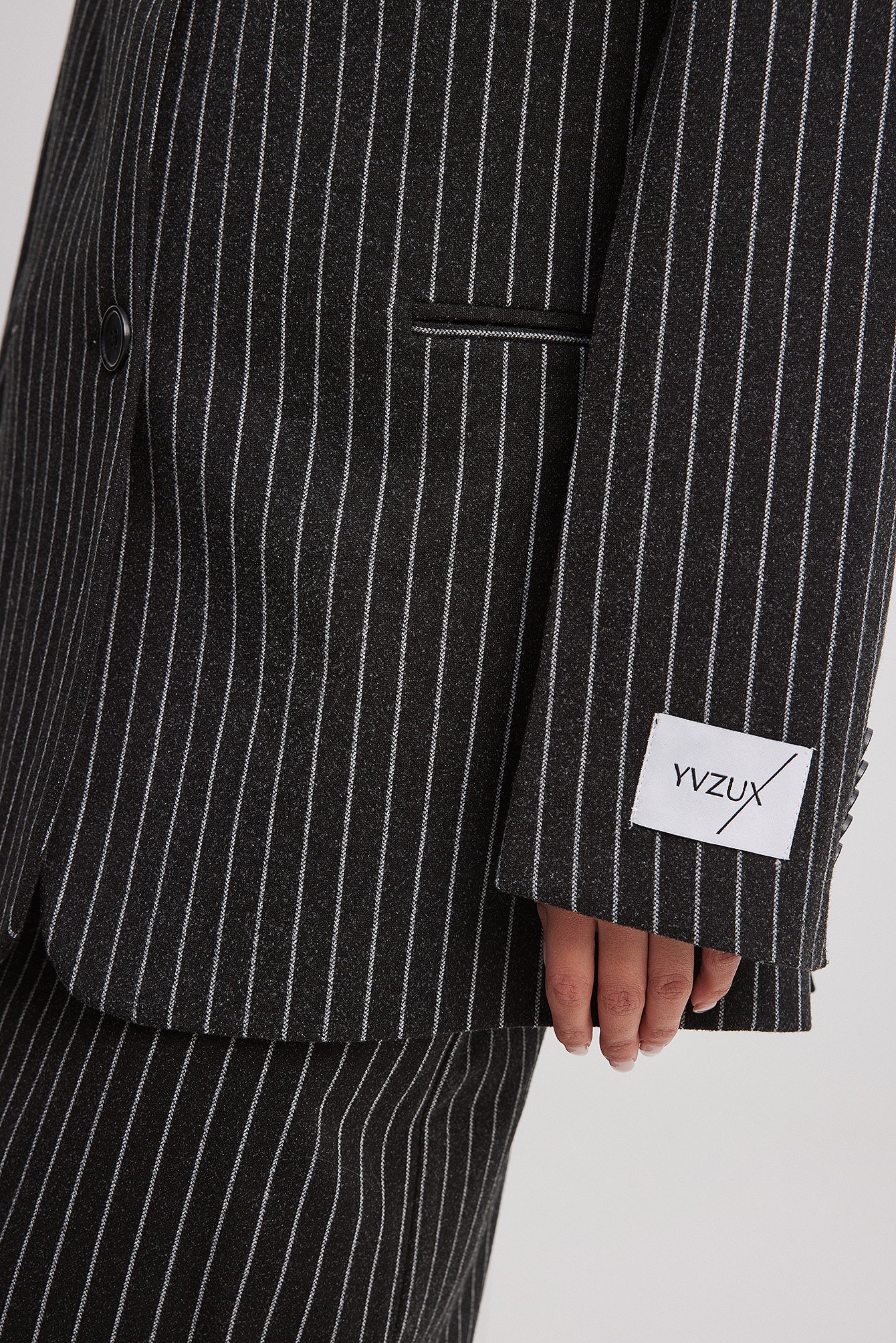 Oversize Nadelstreifen-Blazer