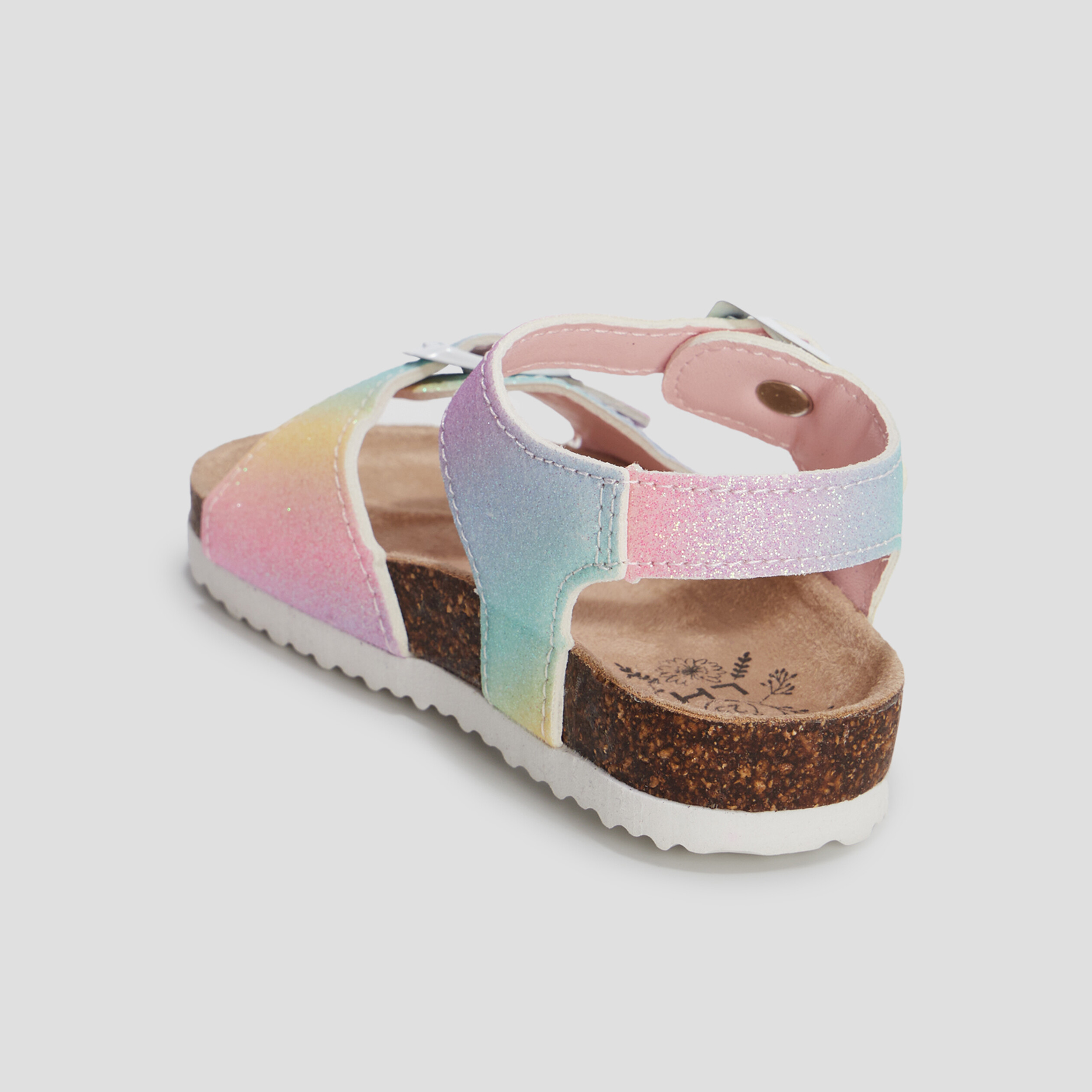 Sandales à paillettes multicolore fille | La Halle