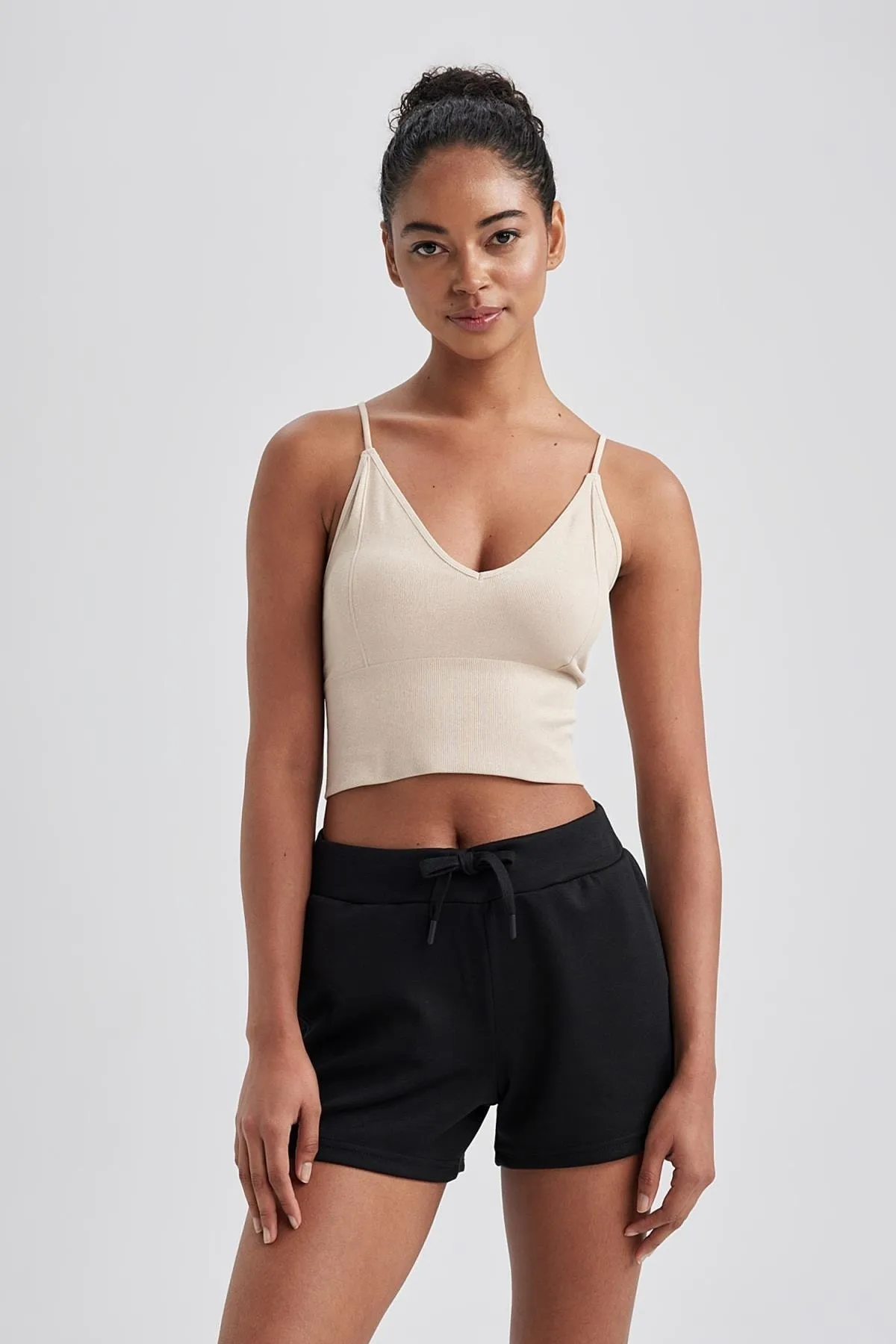 DeFacto  Fit Seamless V-Neck Seamless Athlete A7124ax23hs