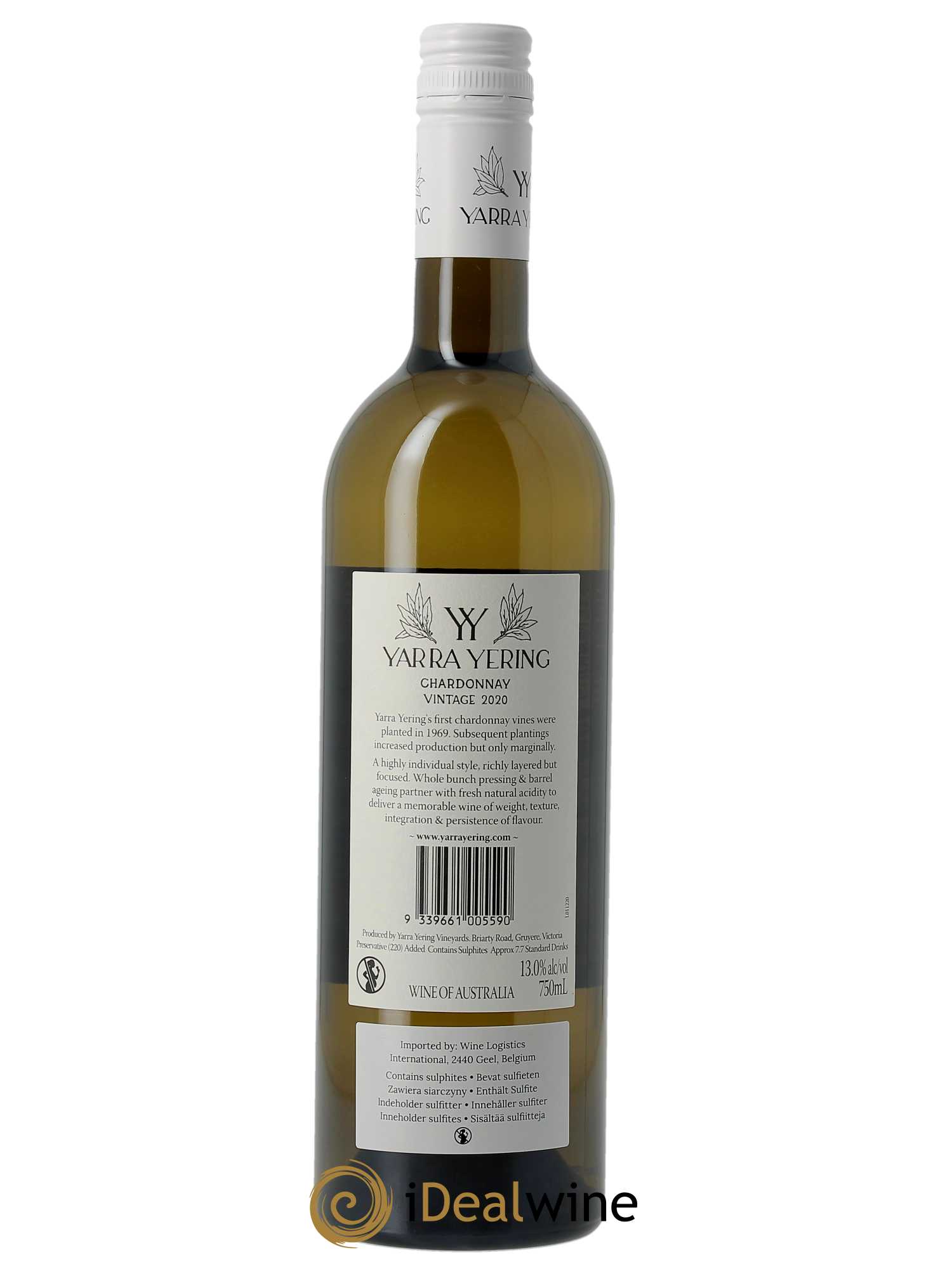 Yarra Valley Yarra Yering Vineyards Chardonnay  2020 - Lot de 1 Bouteille
