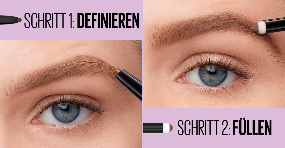 Augenbrauenstift Express Satin Duo 05 Black Brown, 1 St