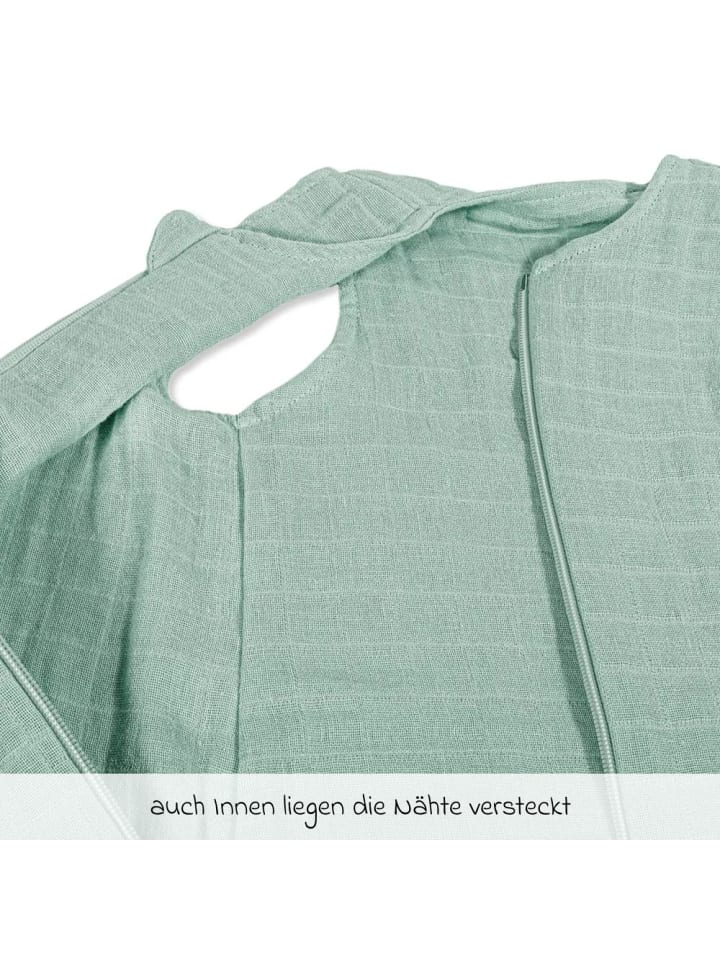 Makian Musselin-Schlafsack - Mint - in gruen günstig kaufen