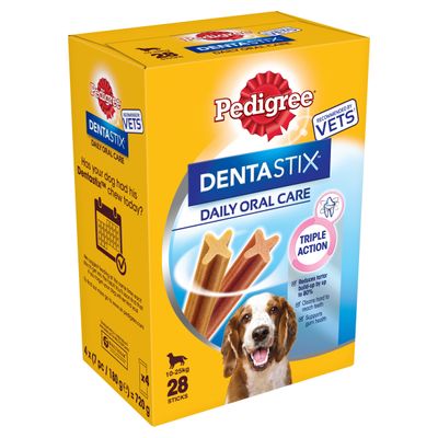 Zahnpflege Snack: Pedigree Dentastix für mittelgroße Hunde (10-25 kg)