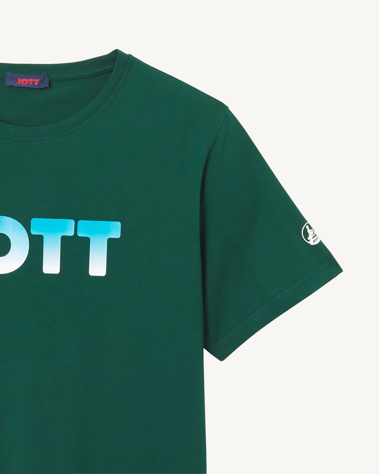 T-shirt en coton biologique Vert foncé Pietro