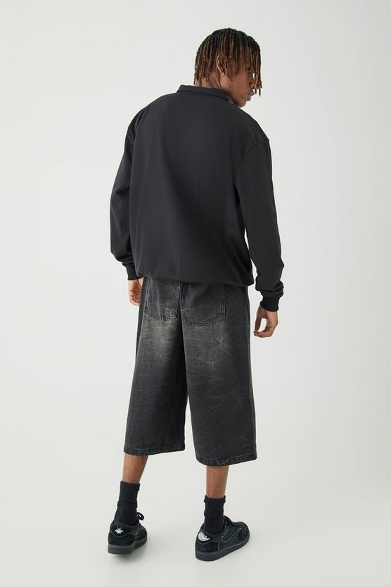 Tall Oversize Worldwide Rugby-Hemd