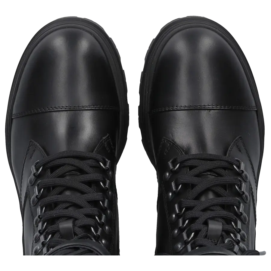 Moncler - Schnürstiefeletten ENVILLE Kalbsleder - schwarz