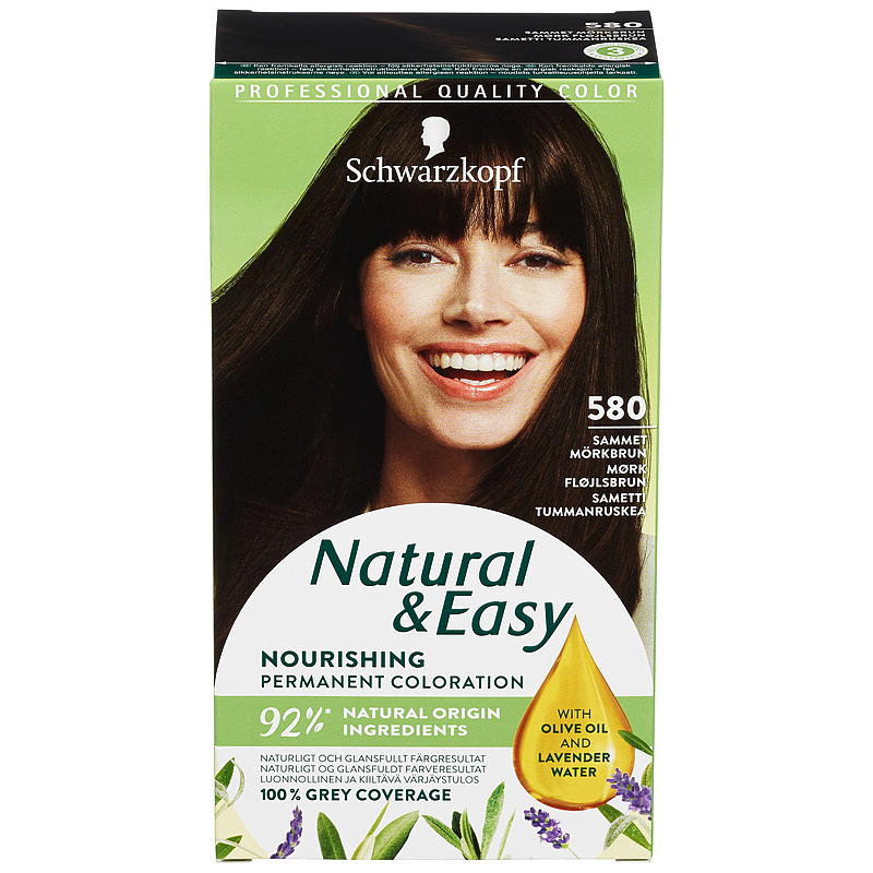 Natural&Easy Hårfarge Natural & Easy 580 mørkebrun