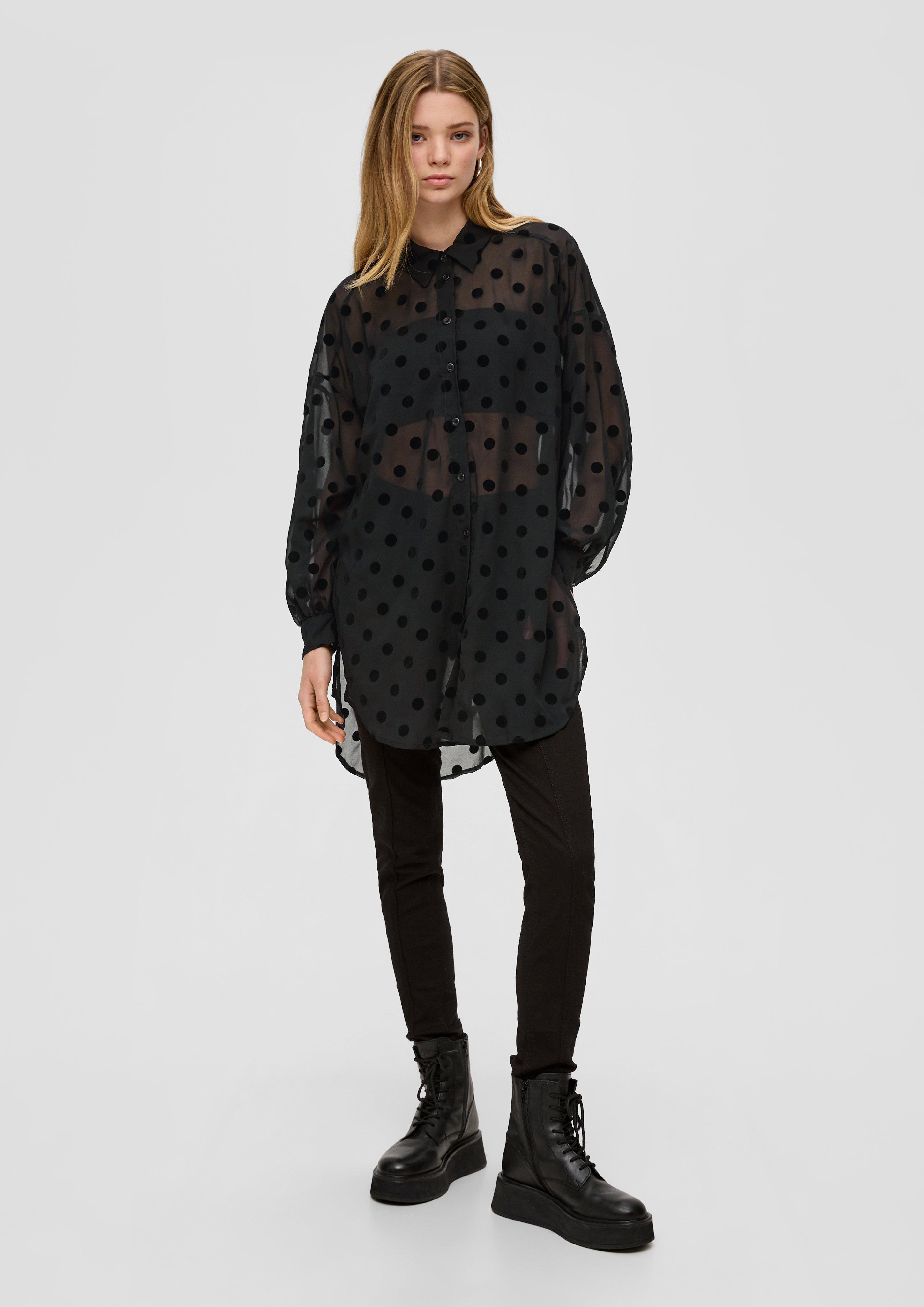 Longbluse aus Chiffon  2138906-9999