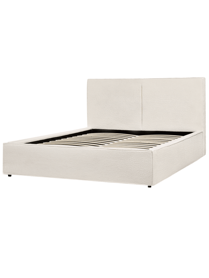 Beliani Doppelbett MOISSAC in Weiß/Schwarz - (W) 177 x (H) 108 x (L) 224 cm günstig kaufen onesize