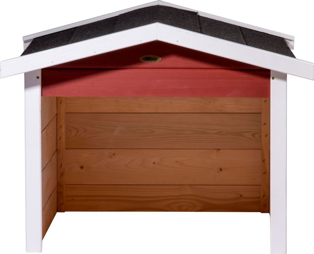 dobar Mährobotergarage, Holz, rot