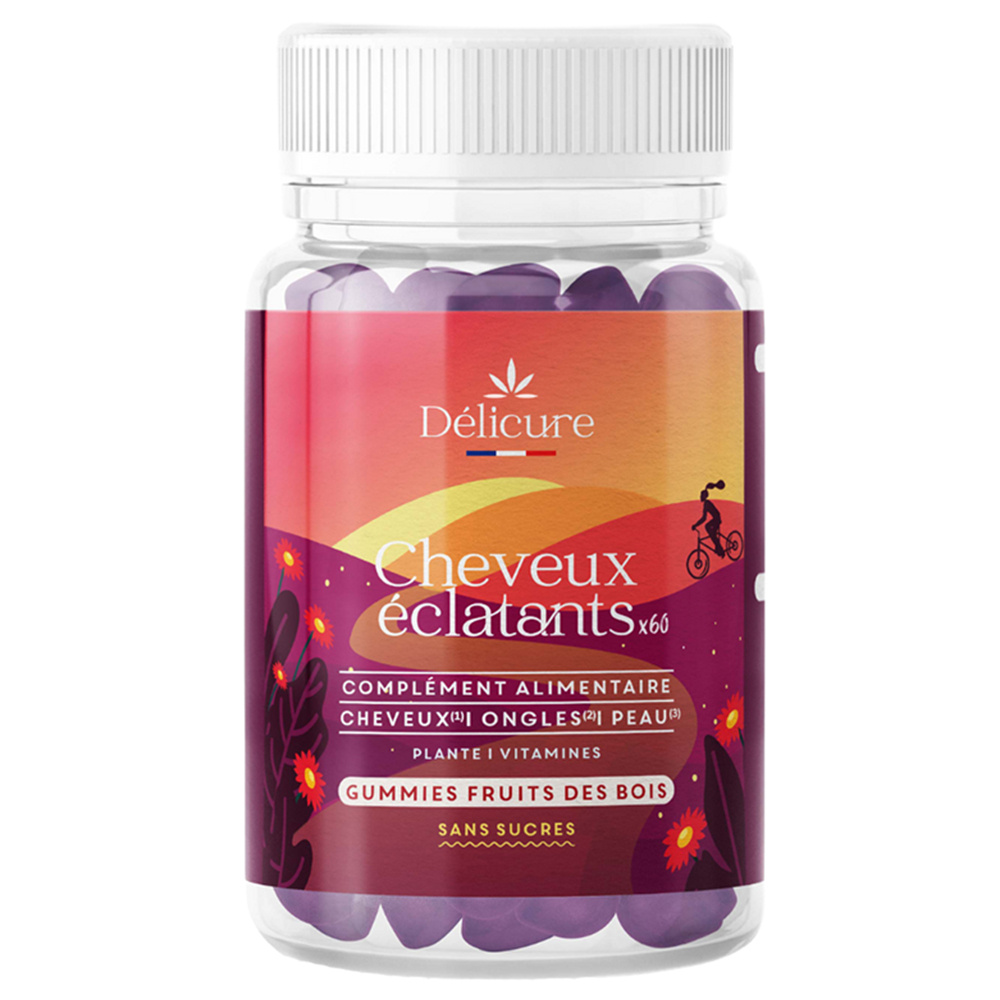 delicure Gummies Cheveux sans sucre Compléments alimentaires