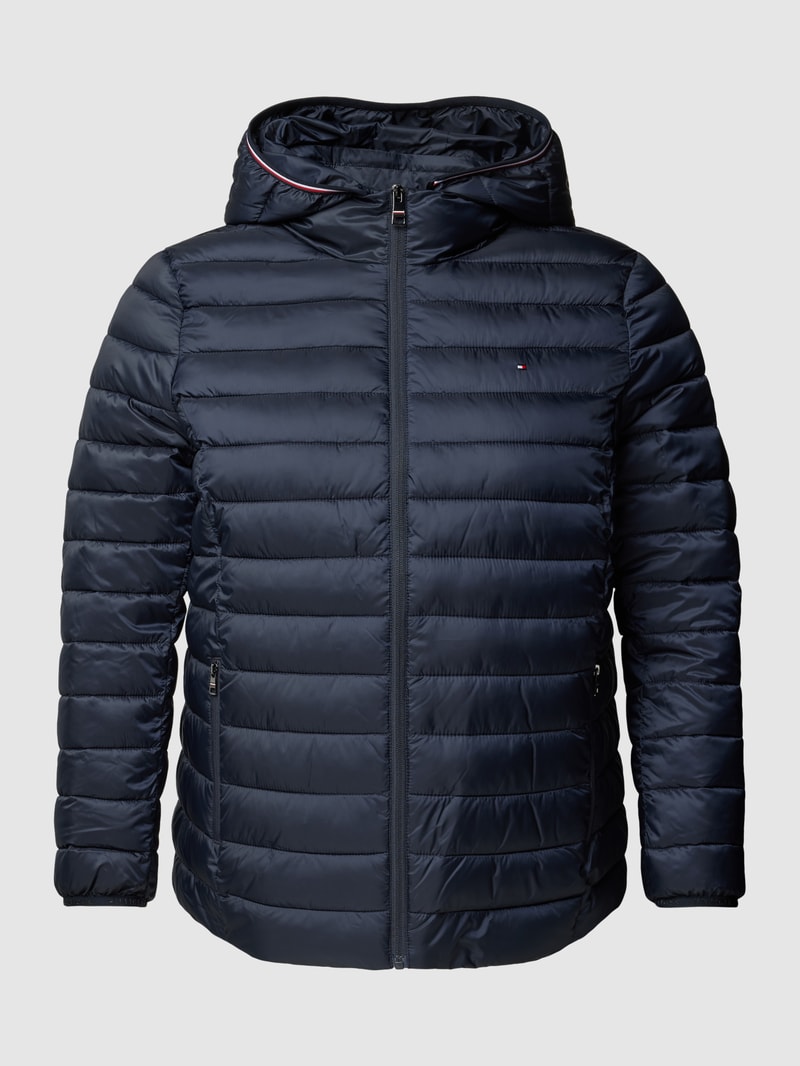 PLUS SIZE Steppjacke mit Kapuze in marineblau